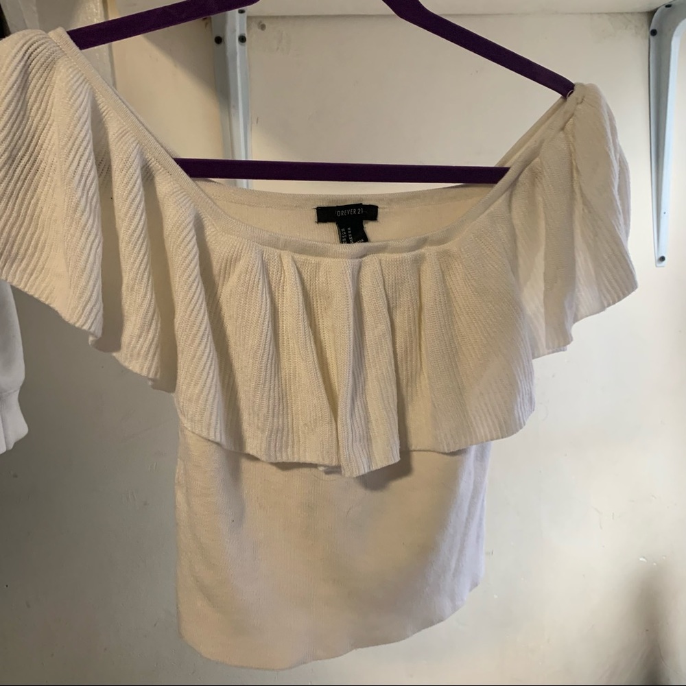 Off the shoulder crop top